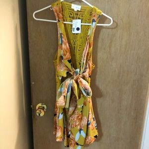 Brand new romper front tie
